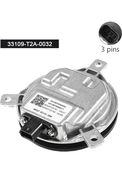 33109-T2A-0032 LED Balast Modülü Honda Accord 2014-2018 Için Xenon Far Balast Bilgisayar Sürücü Ünitesi 33109T9A9011 (Yurt Dışından)