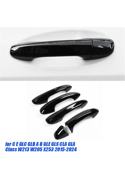 4 Adet Dış Kapı Kulp Kılıfı Trim Etiket Mercedes Benz Ce Glc Glb Ab Gle Gls Cla Gla Sınıfı W213 W205 X253 15-24 B (Yurt Dışından)