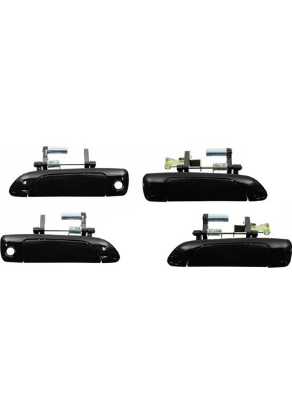 4 Adet Dış Dış Kapı Kolları Set Siyah Yeni 2001-2005 Honda Civic Için (Yurt Dışından)