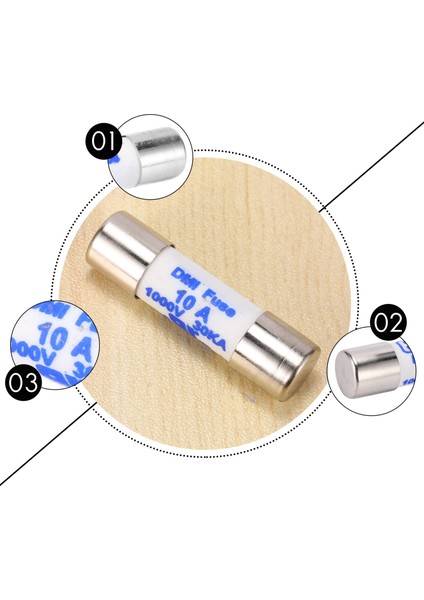 Multimetre 10 x 38MM 1000V 10A Silindir Seramik Sigorta Beyaz (Yurt Dışından) indirimleri
