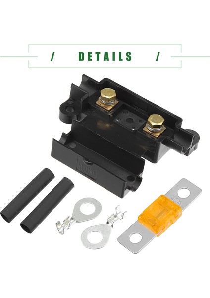 Çift Pil Sistemi Için Ans Sigorta Tutucu Seti, Sigorta Tutucu, Tüp Terminalleri, Önceden Kesilmiş Isıyla Daralan Kılıf, 6 Set (40A) (Yurt Dışından) fırsatları