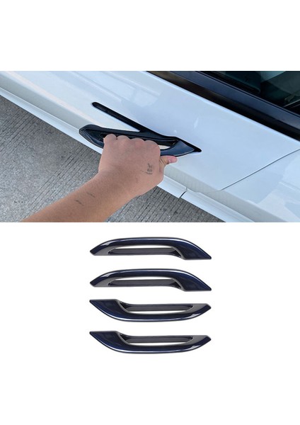 Araba Antifriz Etiket Kapı Yama Dekorasyon Kapak Kolu Koruyucu Kapak Kapı Kolları Tesla Model 3 Model Y (Yurt Dışından)