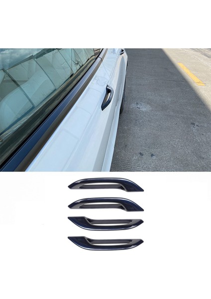 Araba Antifriz Etiket Kapı Yama Dekorasyon Kapak Kolu Koruyucu Kapak Kapı Kolları Tesla Model 3 Model Y (Yurt Dışından)