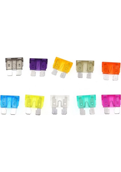 Araba Blade Standart Sigorta Seti 2A 3A 5A 7.5A 10A 15A 20A 25A 30A 35A Amp Otomotiv Blade Sigorta Çeşitli Seti, 50 Adet (Yurt Dışından) indirimleri
