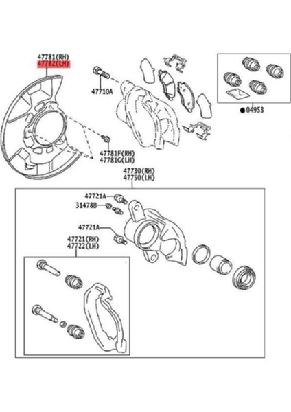 Toyota Hilux 2004-2012 Fortuner 2011-2021 Için Araba Ön Disk Fren Toz Kapağı Kalkan Plakası 47781-0K070 Sağ Ön (Yurt Dışından) indirimleri