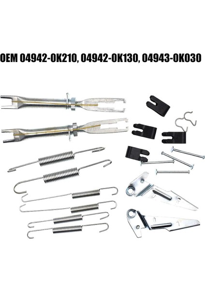 Arka Fren Pabuçları Ayarlayıcı ve Parça Kiti Toyota Hilux GGN25 KUN26 4x4 Ute 2005-2015 Arka Fren 04943-0K030 04942-0K130 (Yurt Dışından) modelleri