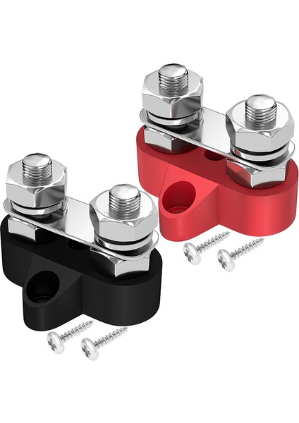 5/16 Inç Terminal Bloğu Saplamaları M8 48V Bağlantı Bloğu Bara Yalıtımlı Ağır Hizmet Tipi Güç Dağıtım Saplaması Siyah ve Kırmızı (Yurt Dışından) modelleri