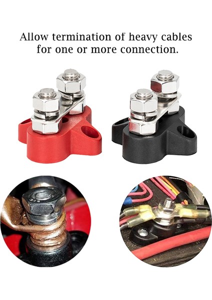 5/16 Inç Terminal Bloğu Saplamaları M8 48V Bağlantı Bloğu Bara Yalıtımlı Ağır Hizmet Tipi Güç Dağıtım Saplaması Siyah ve Kırmızı (Yurt Dışından) fırsatları