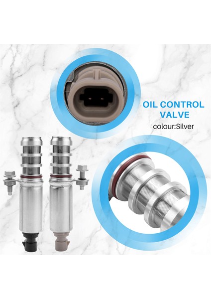 Emme ve Egzoz Eksantrik Mili Konum Aktüatör Solenoid Valfı Vvt Kontrol Vanası Kiti Gm Chevy Buick Için 12655420 12655421'I Değiştirin (Yurt Dışından)