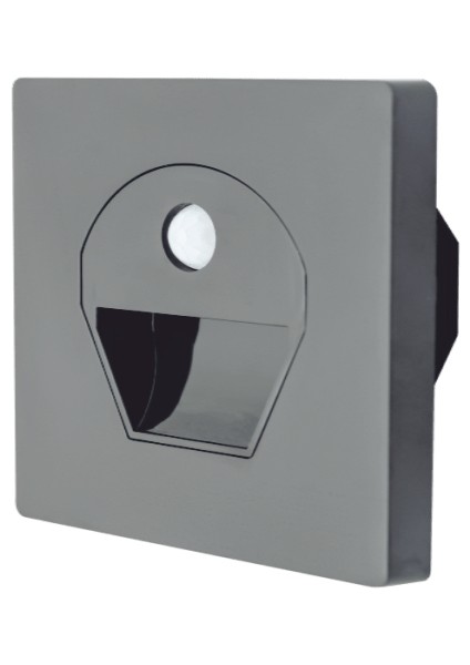 4 Adet Noas YL69 1522 1W Füme Kasa Sensörlü Koridor Aydınlatması 3200K Gün Işığı