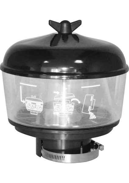 3 Inç/77 mm Su Tuzak Şnorkel Kafası Hava Ram Kafası Ön Temizleyici Kum Kabı Toyota Nissan Ram Cat 9Y9431 8H2021 1S5159 (Yurt Dışından)
