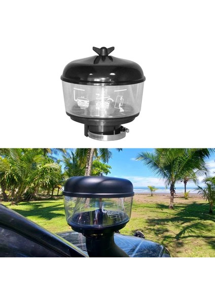 3 Inç/77 mm Su Tuzak Şnorkel Kafası Hava Ram Kafası Ön Temizleyici Kum Kabı Toyota Nissan Ram Cat 9Y9431 8H2021 1S5159 (Yurt Dışından)