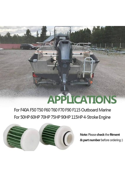 20 Adet 6D8-WS24A-00 4-Stroke Yakit Filtresi Yamaha 40-115HP F40A F50 T50 F60 T60 Motor Deniz Dıştan Takma Aksesuarları (Yurt Dışından)