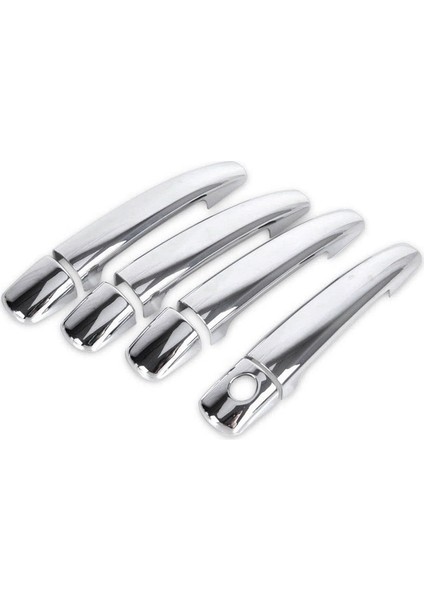 Peugeot 208 2012-2018 Için Luxuriou Krom Dış Kapı Kulp Kılıfı Araba Aksesuarları Çıkartmalar Trim Seti (Yurt Dışından)