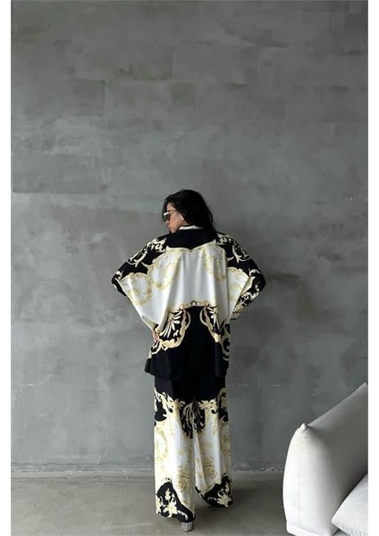 Dipmoda Kadın Jessica Kumaş Pantolon Gömlek Ikili Takım DPMS42100 fırsatları