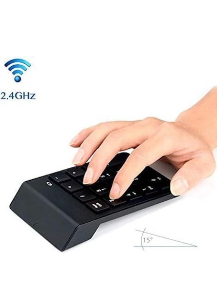 USB Numpad Keypad Kablosuz Numerik Klavye USB Numaratör Tuş Takımı