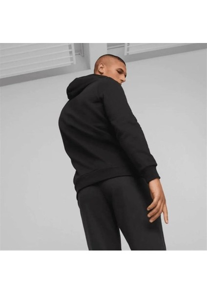 Ess+ 2 Col - Erkek Siyah Pamuklu Kapüşonlu Sweatshirt - 586764 61 fiyatları