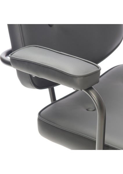 Button Çalışma Sandalyesi S.deri - Siyah 62 x 77-87 x 60 cm fırsatları