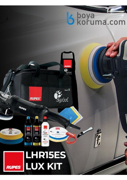 LHR15ES/LUX Orbital Polisaj Makinesi Set - Işe Hazır Paket