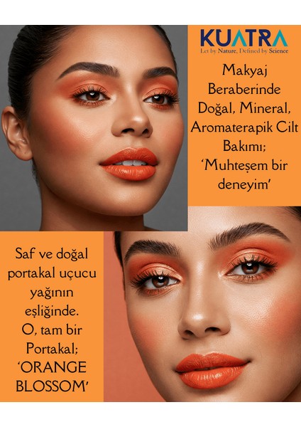 Orange Blossom Lip-Cheek-Eye ‘tint’ Doğal Içerikli Çok Amaçlı Allık, Ruj, Göz Farı (Makyaj Beraberinde Çok Değerli Besleyici Cilt Bakımı) indirimleri