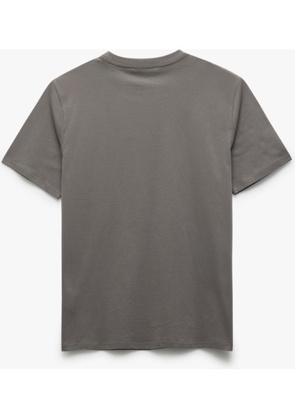 Bisiklet Yaka Cepli Regular Fit Pamuklu Kısa Kollu Erkek Basic Tişört