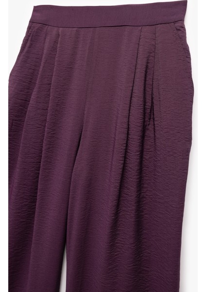 Viskon Pileli Cepli Yüksek Bel Palazzo Pantolon modelleri