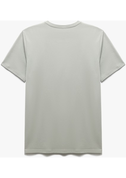 Pamuklu Kısa Kollu Slim Fit Bisiklet Yaka Erkek Basic Tişört fiyatları