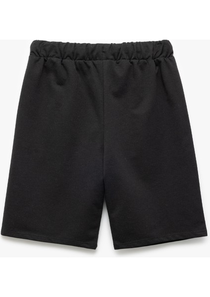 Beli Bağlamalı Pamuklu Basic Şort