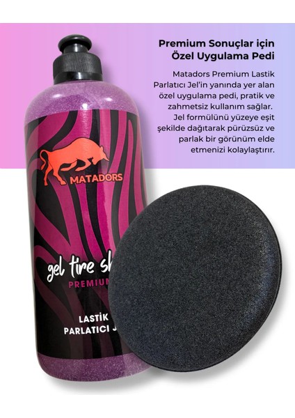 Lastik Parlatıcı Jel Premium 500ML ve Uygulama Pedi indirimleri