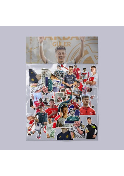 Arda Güler Sticker Paketi -Bullet Journal - Ajanda - Planner - Defter - Laptop Etiket Çıkartma Çok Renkli 10 x 15 Paket Boyutu 3 x 5 cm Stickerlar Paket Içeriği 25 Adet Dadi Ramba
