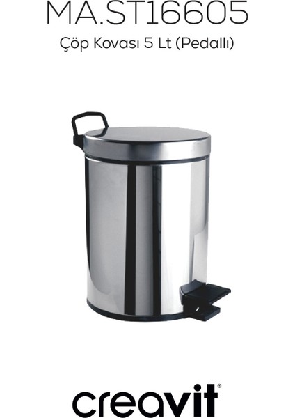 Çöp Kovası 5 Lt (Pedallı) indirimleri