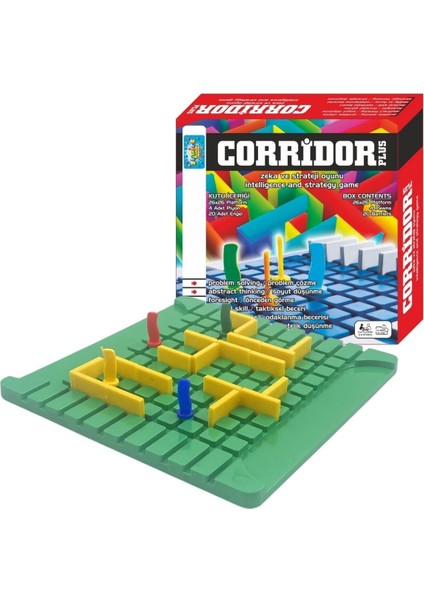 ® Corridor Plus Oyun Seti Zeka ve Strateji Oyunu Koridor Oyunu