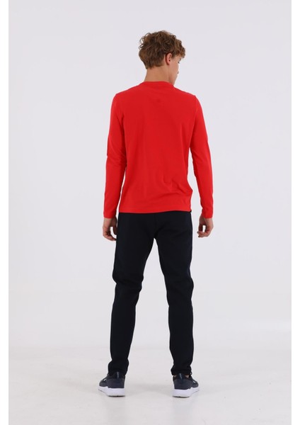 Regular Erkek Bisiklet Yaka Uzun Kol Kırmızı Sweatshirt 20906 fiyatları