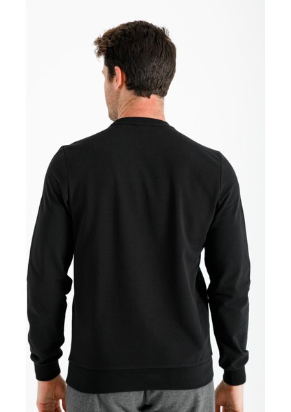 Comfort Erkek Bisiklet Yaka Uzun Kol Siyah Sweatshirt 19177 fiyatları