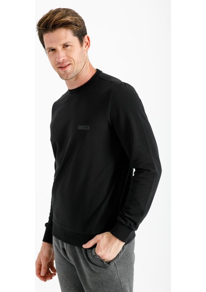 Comfort Erkek Bisiklet Yaka Uzun Kol Siyah Sweatshirt 19177 fırsatları