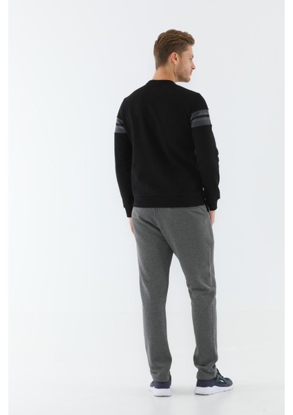 Regular Erkek Bisiklet Yaka Uzun Kol Siyah Sweatshirt 20198 indirimleri