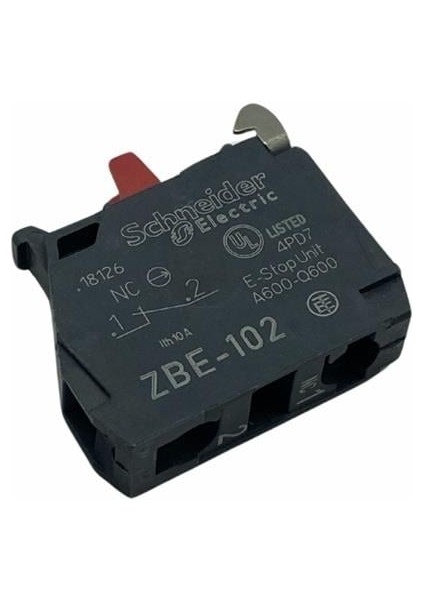 Schneıder 22 mm Butonlar Için Kontak Bloğu (1-Nc-2) (1nk) Kırmızı