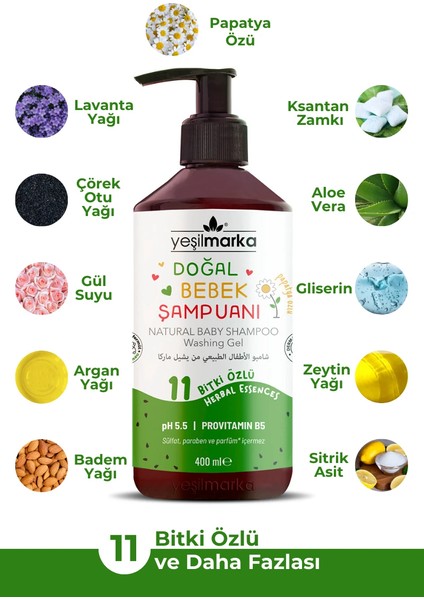 Doğal Bebek Şampuanı - Karpuz 400ML