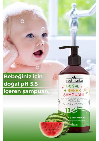 Doğal Bebek Şampuanı - Karpuz 400ML