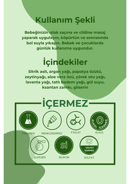 Doğal Bebek Şampuanı - Karpuz 400ML