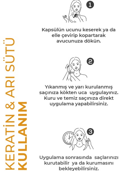 Saç Vitamini Serum 30 Kapsül – Keratin Yağı ve Arı Sütü ile Onarıcı ve Parlaklık Veren Bakım, Tüm Saç Tiplerine Uygun Zulümsüz modelleri