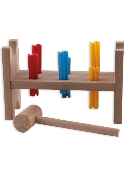 Montessori Ahşap Çak Tak Oyunu