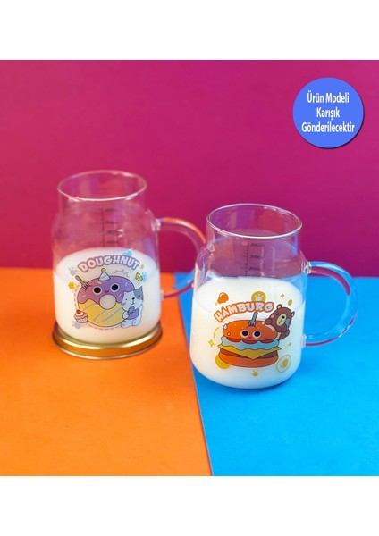 Kawaii Tasarımlı Cam Kupa