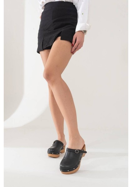 Kadın Hakiki Süet Deri Takunya Terlik 6220