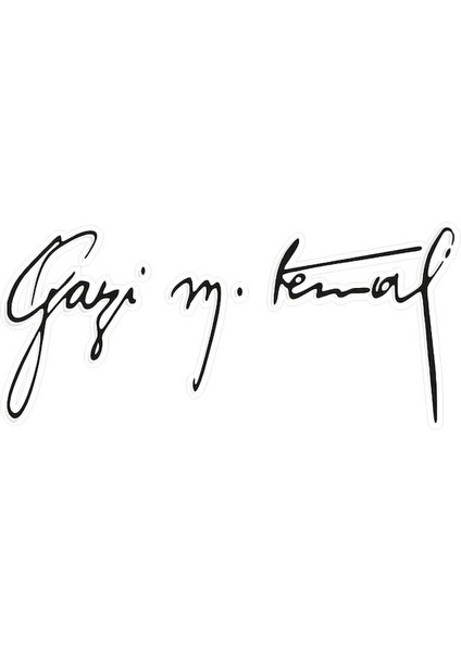 2 Adet 19X10 cm Gazi Mustafa Kemal Atatürk Sticker Laptop Kask Araba Motor Sticker