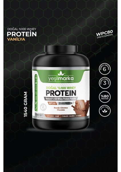 Doğal Whey Protein Tozu – Vanilya / Kakao 1540 gr