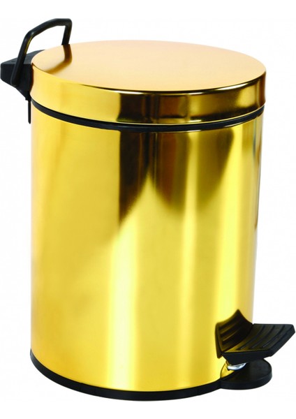 Çöp Kovası 12 Lt (Pedallı) Altın