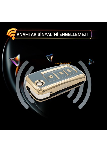 X-Trail Qashqai 3 Buton Sustalı Nano Anahtar Kılıfı Mavi