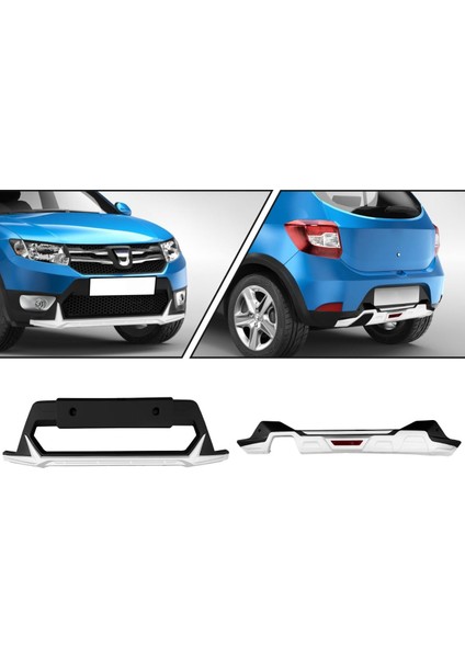 Dacia Sandero 2 Stepway Ön Arka Difüzör Seti 2013 Üzeri