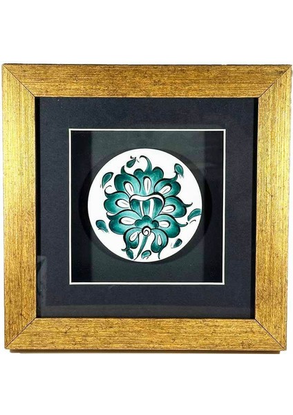 Kurumsal Hediye Iznik Çinili Lotus Motifli Plaket